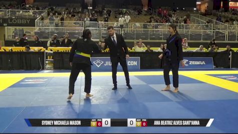 Ana Beatriz Alves Sant'anna vs Sydney Michaela Mason 2025 Pan Jiu Jitsu IBJJF Championship