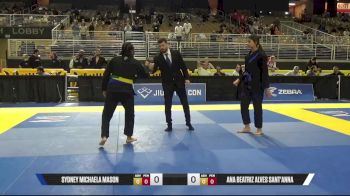 Ana Beatriz Alves Sant'anna vs Sydney Michaela Mason 2025 Pan Jiu Jitsu IBJJF Championship