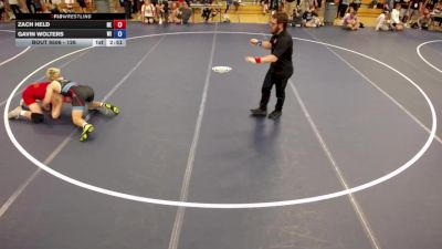 126 lbs Cons. Round 2 - Zach Held, NE vs Gavin Wolters, WI
