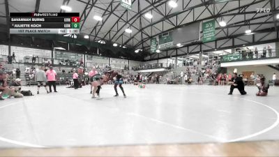 141-157 lbs 1st Place Match - Juliette Koch, Premier Wrestling Center vs Savannah Burns, Bolingbrook