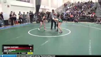 106 lbs Quarterfinal - Zoey Negrete, Riverside Poly vs Brenda Martinez, Ayala