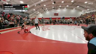 50-52 lbs Round 2 - Brewer Brown, Platte Valley vs Nolan Ford, Eaton Reds WC