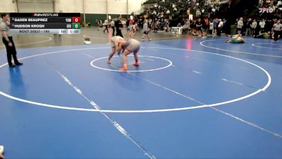 190 lbs Round 3 - Hudson Krogh, South East Knights vs Daden Beauprez, Yuma