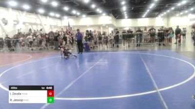46 lbs Round Of 16 - Ivan Zavala, Team Coalinga vs Ridge Jessop, Ryse Wr Ac