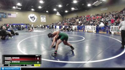 138 lbs Champ. Round 1 - Faisal Shirzad, Hoover vs Daniel Simons, Camarillo