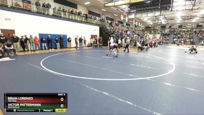 138 lbs Cons. Round 1 - Brian Lorenzo, Arcadia vs Victor Pattermann, Boyceville