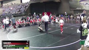 50 lbs Round 5 (6 Team) - Kyan Keys, Nebraska Red vs Damon Sidoriak, Kansas Python