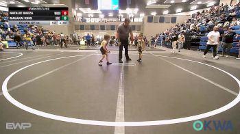 45 lbs Round Of 16 - Natalie Baeza, Woodward Youth Wrestling vs Malakai King, OKC Saints Wrestling