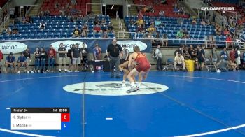 126 lbs Rnd Of 64 - Keegan Slyter, Kansas vs Ty Moose, Arkansas