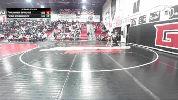 144 lbs Semifinal - Eric Felthauser, Raft River vs Brayden Spriggs, Glenns Ferry