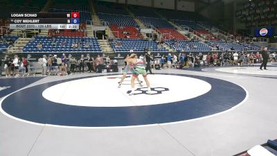 126 lbs Cons. Sub-rd Of 32 - Logan Schad, Wisconsin vs Coy Mehlert, Iowa