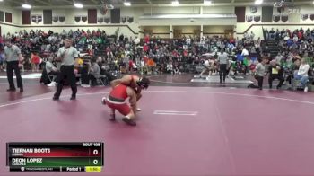 150 lbs Round 1 - Tiernan Boots, Lisbon vs Deon Lopez, Carlisle