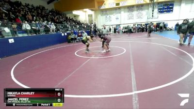 185 lbs Round 3 - Jahzel Perez, San Pasqual Valley Hs vs Mikayla Charley, Ganado