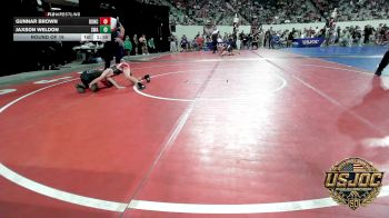 64 lbs Round Of 16 - Gunnar Brown, Duncan Demon Wrestling vs Jaxson Weldon, Shelton Wrestling Academy