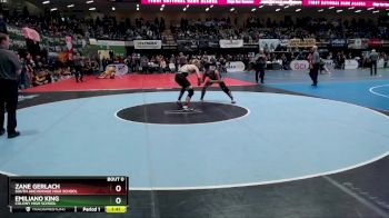 171 lbs Semifinal - Zane Gerlach, South Anchorage High School vs Emiliano King, Colony High School