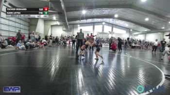 49 lbs Round Of 16 - Tucker Wishard, Claremore Wrestling Club vs Kane Leyba, Team Tulsa Wrestling Club