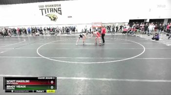 120 lbs Champ. Round 3 - Brady Vieaux, Denmark vs Wyatt Magolski, New London