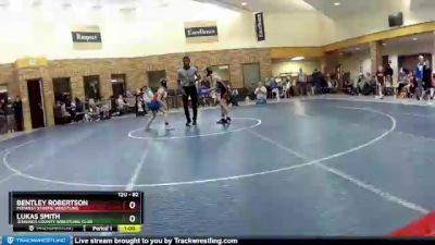 82 lbs Cons. Round 1 - Bentley Robertson, Midwest Xtreme Wrestling vs Lukas Smith, Jennings County Wrestling Club