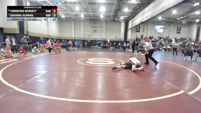 113 lbs Consi Of 8 #1 - Christian Barrett, Watertown vs Zakaria Alsmail, Hampden Charter High