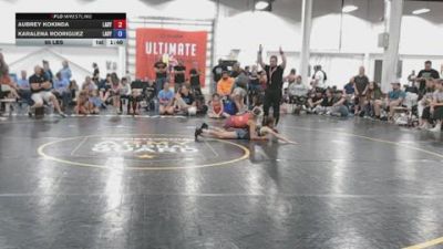 95 lbs Rr Rnd 3 - Aubrey Kokinda, Lady Assassins - GK12E vs Karalena Rodriguez, Lady Warriors Wrestling Club - GK12E