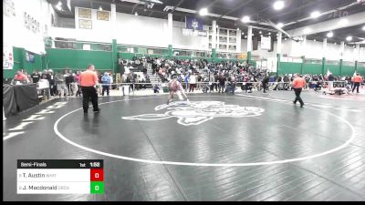 189 lbs Semifinal - Troy Austin, Whitehall vs Jack Macdonald, Orchard Park