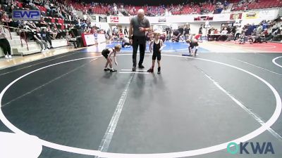 43 lbs Consi Of 8 #2 - Nicholous Hunt, Heat vs Grant Lowe, Prairie Grove Youth Wrestling