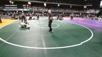 5A 132 lbs 3rd Place Match - Ethan Gonzales, Edinburg Vela vs Aidan Jaramillo, Pflugerville Weiss