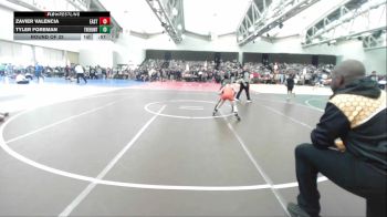 65-B lbs Round Of 32 - Zavier Valencia, East Hartford Stingers Youth vs Tyler Foreman, The Hunt Wrestling Club