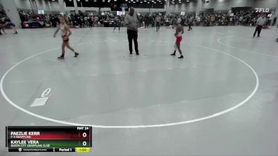 110 lbs Cons. Round 4 - Kaylee Vera, Queen City Grappling Club vs Paezlie Kerr, F-5 Grappling