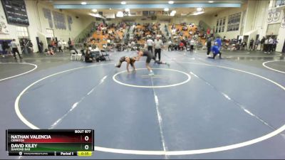 120 lbs Cons. Round 7 - David Kiley, Diamond Bar vs Nathan Valencia, Cerritos