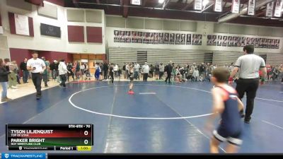 70 lbs Quarterfinal - Parker Bright, Roy Wrestling Club vs Tyson Liljenquist, Top Of Utah