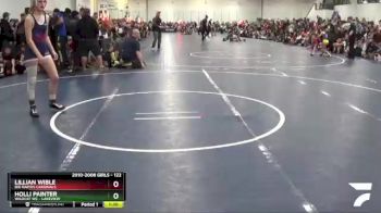 122 lbs Champ. Round 2 - Lillian Wible, Big Rapids Cardinals vs Holli Painter, Wildcat WC - Lakeview