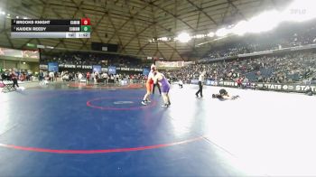 Boys 4A 285 lbs Quarterfinal - Kaiden Reedy, Sumner vs Brooks Knight, Kamiakin