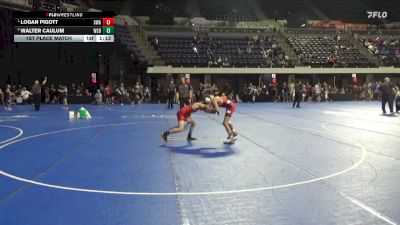 90 lbs 1st Place Match - Logan Pigott, Siouxland Wrestling Academy vs Walter Caulum, West Salem Bangor