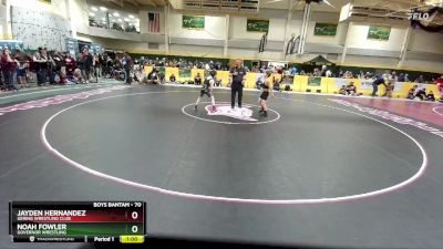 70 lbs Cons. Round 3 - Noah Fowler, Governor Wrestling vs Jayden Hernandez, Gering Wrestling Club