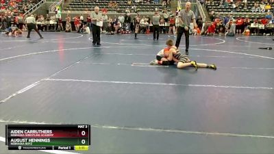 85 lbs 5th Place Match - August Hennings, Nebraska Boyz vs Aiden Carruthers, Nebraska Wrestling Academy