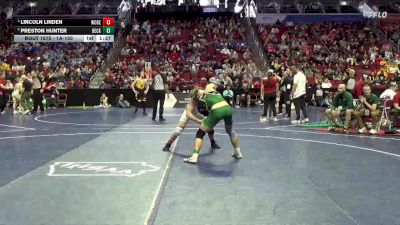 1A-150 lbs Cons. Semi - Lincoln Linden, Woodbury Central vs Preston Hunter, Beckman Catholic