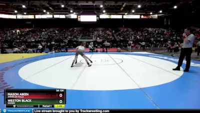 3A 126 lbs Champ. Round 1 - Weston Black, Weiser vs Mason Aiken, American Falls