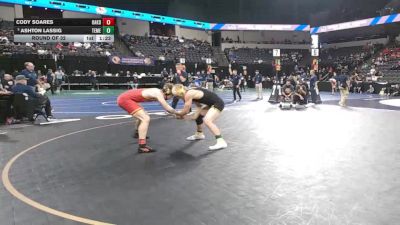 175 lbs Round Of 32 - Cody Soares, Oakdale (SJ) vs Ashton Lassig, Temecula Valley (SS)