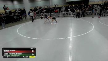 110 lbs Cons. Round 2 - Alec Michael Duran, Stay Sharp Wrestling Club vs Adler Hofer, Michigan