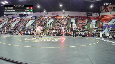 165 lbs Quarterfinals (8 Team) - Ryan Sparks, Allegan HS vs Kai Miller, Hart HS