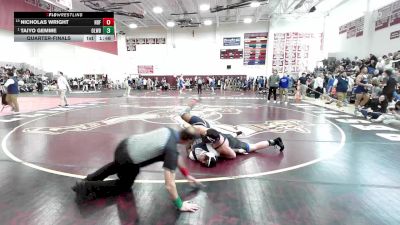 215 lbs Quarterfinal - Nicholas Wright, Notre Dame-Fairfield vs Taiyo Gemme, Lyme-Old Lyme/WB
