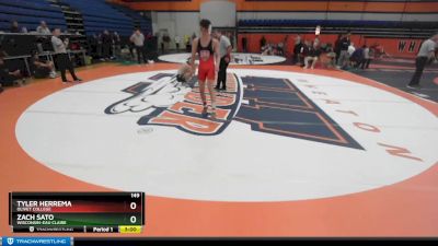 149 lbs Semifinal - Zach Sato, Wisconsin-Eau Claire vs Tyler Herrema, Olivet College
