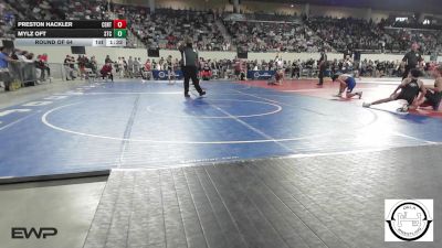 108 lbs Round Of 64 - Preston Hackler, Central Oklahoma Wrestling Club vs Mylz Oft, Sallisaw Takedown Club