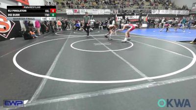 119 lbs Quarterfinal - Eli Pingleton, Collinsville Cardinal Youth Wrestling vs Ike Burr, Team Tulsa Wrestling Club