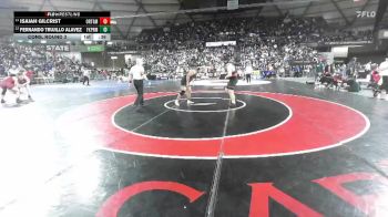 Boys 2A 190 lbs Cons. Round 3 - Isaiah Gilcrist, Orting vs FERNANDO TRUJILLO ALAVEZ, Franklin Pierce