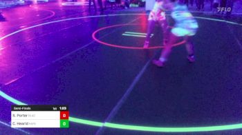 123 lbs Semifinal - Savanna Porter, Black Flag Wr Ac vs Chloe Hearld, Hays Wrestling Club