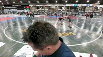 110 lbs 3rd Place Match - William Manning, Huntley Project (Worden) vs Legend Frederick, Heartland Wrestling Academy