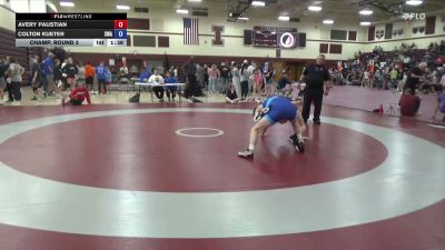 158.7-164.8 lbs Champ. Round 2 - Avery Paustian vs Colton Kueter, Sebolt Wrestling Academy