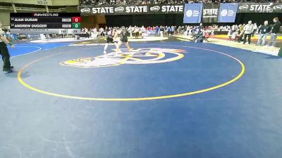 Boys 1A 165 lbs Cons. Round 2 - Juan Duran, Omak vs Andrew Dugger, Nooksack Valley